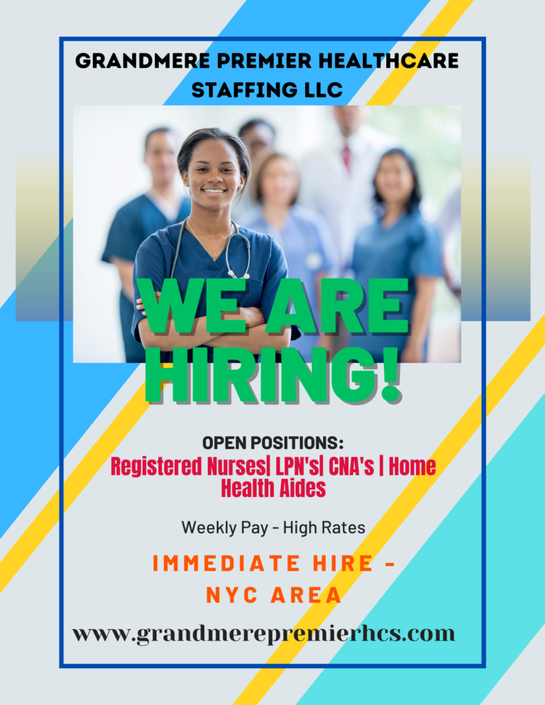 Grandmere Healthcare hiring poster